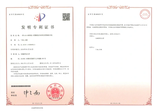 A method for preparing CoTe nanowire-graphene composite material